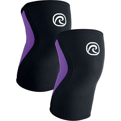 Rehband Joelheiras, suporte de joelho de neoprene de 3 mm, manga de compressão de joelho para corrida, fitness, treino funcional Rehband Joelheiras, suporte de joelho de neoprene de 3 mm, manga de compressão de joelho para corrida, fitness, treino funcional