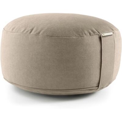 Lotuscrafts Almofada para Meditação e Ioga LOTUS Altura 15 cm Enchimento de Espelta Capa em Algodão Lavável Zafu de Meditação Almofada para o Chão Redonda Almofada de Ioga Almofada de Lotuscrafts Almofada para Meditação e Ioga LOTUS Altura 15 cm Enchimento de Espelta Capa em Algodão Lavável Zafu de Meditação Almofada para o Chão Redonda Almofada de Ioga Almofada de