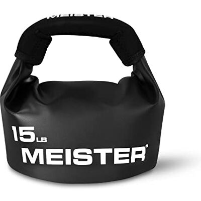 Meister BEAST Pesa russa portátil de areia, peso de saco de areia suave, 6,8 kg, cor preta Meister BEAST Pesa russa portátil de areia, peso de saco de areia suave, 6,8 kg, cor preta