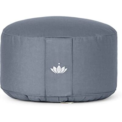 Lotuscrafts Almofada Meditação Yoga Lotus Altura 20 cm Enchimento com Cascas de Espelta Capa em Algodão Lavável Almofada de Chão Redonda Almofada de Yoga Meditation Cushion Certificado Lotuscrafts Almofada Meditação Yoga Lotus Altura 20 cm Enchimento com Cascas de Espelta Capa em Algodão Lavável Almofada de Chão Redonda Almofada de Yoga Meditation Cushion Certificado