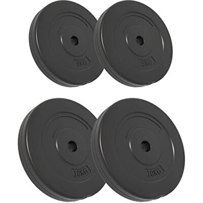 vidaXL Placas de peso 4 unidades treino de alterofilia desporto multi-modelo vidaXL Placas de peso 4 unidades treino de alterofilia desporto multi-modelo