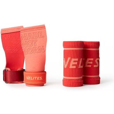 Velites Quad Pro Caleiras desportivas com camada dupla de microfibra 2,9 mm Coral XL Aderência segura com magnésio com munhequeiras Uso em argolas, barras, pesos e remo Velites Quad Pro Caleiras desportivas com camada dupla de microfibra 2,9 mm Coral XL Aderência segura com magnésio com munhequeiras Uso em argolas, barras, pesos e remo