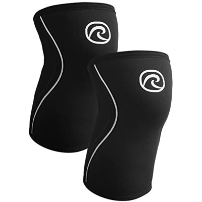 Rehband Joelheiras, suporte de joelho de neoprene de 3 mm, manga de compressão de joelho para corrida, fitness, treino funcional Rehband Joelheiras, suporte de joelho de neoprene de 3 mm, manga de compressão de joelho para corrida, fitness, treino funcional