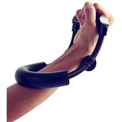 Sportneer Dispositivo de treinamento para pulso e força de antebraço, treinamento potente para atletas e pianistas, tensão mínima de 7 kg, 26,7 x 12,7 x 3,2 cm Sportneer Dispositivo de treinamento para pulso e força de antebraço, treinamento potente para atletas e pianistas, tensão mínima de 7 kg, 26,7 x 12,7 x 3,2 cm