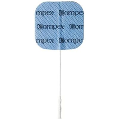 Compex Eléctrodos autocolantes, conjunto de 4 unidades 5 x 5 cm, compatível com eletroestimuladores Tens e EMS Compex Eléctrodos autocolantes, conjunto de 4 unidades 5 x 5 cm, compatível com eletroestimuladores Tens e EMS