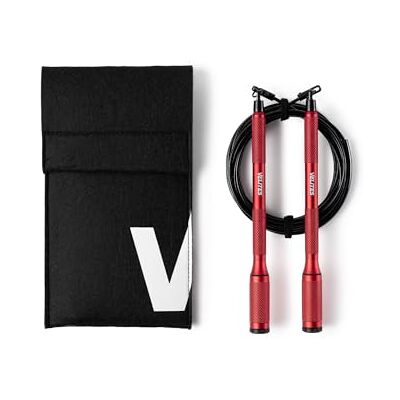 Velites Comba Cyclone para Crossfit e treino, saltos duplos, vermelho Velites Comba Cyclone para Crossfit e treino, saltos duplos, vermelho