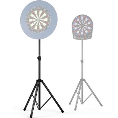 KOTO darts Suporte Resistente para Alvo Pesado, Ajustável para Alvos de Sisal e Eletrónicos, Dobrável, Altura Ajustável (120cm 190cm), 90cm de Largura, 4 KG KOTO darts Suporte Resistente para Alvo Pesado, Ajustável para Alvos de Sisal e Eletrónicos, Dobrável, Altura Ajustável (120cm 190cm), 90cm de Largura, 4 KG