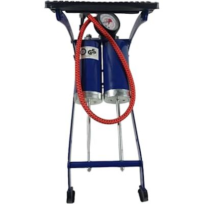 Sakura Bomba de pedal, cilindro duplo com medidor de pressão Sakura Bomba de pedal, cilindro duplo com medidor de pressão