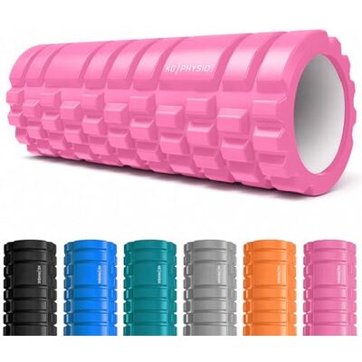 KG Physio Foam Roller Rolo de massagem muscular para pernas, costas e braços, rolo de massagem muscular ultraleve essencial para libertar tensões musculares, 33 x 12 cm, rolo pilates KG Physio Foam Roller Rolo de massagem muscular para pernas, costas e braços, rolo de massagem muscular ultraleve essencial para libertar tensões musculares, 33 x 12 cm, rolo pilates