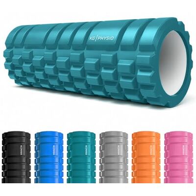 KG Physio Rolo de espuma para costas, pernas e braços: rolos de espuma ultraleves para músculos, 3 intensidades de massagem, essencial para liberar a tensão profunda, feito de EVA durável KG Physio Rolo de espuma para costas, pernas e braços: rolos de espuma ultraleves para músculos, 3 intensidades de massagem, essencial para liberar a tensão profunda, feito de EVA durável