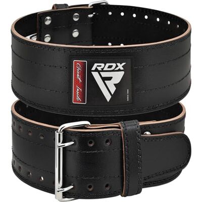RDX Cinto de ginásio musculação Powerlifting treino, IPL USPA aprovado, 6 mm Cowhide couro lombar dupla fivela peso cinto de levantamento para ginásio fitness exercício de físico Deadlifts RDX Cinto de ginásio musculação Powerlifting treino, IPL USPA aprovado, 6 mm Cowhide couro lombar dupla fivela peso cinto de levantamento para ginásio fitness exercício de físico Deadlifts