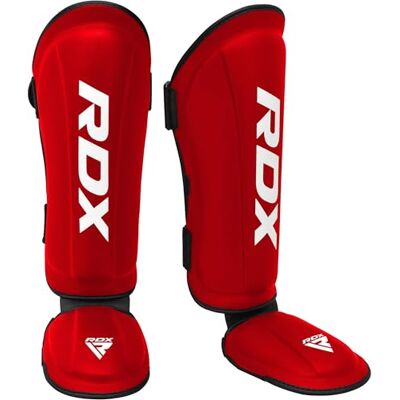 RDX Caneleiras Kick Boxing Muay Thai, aprovado por SMMAF, Maya Hide couro espinha peito do pé proteção, MMA Shin perna guarda para Sparring boxe BJJ Kárate treino protetor RDX Caneleiras Kick Boxing Muay Thai, aprovado por SMMAF, Maya Hide couro espinha peito do pé proteção, MMA Shin perna guarda para Sparring boxe BJJ Kárate treino protetor