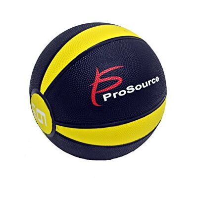 ProsourceFit Bola medicinal amarela de 6lb - Equipamento de treino de força ProsourceFit Bola medicinal amarela de 6lb - Equipamento de treino de força