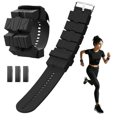 POWER GUIDANCE Pesos para pulsos – Pesos ajustáveis para pernas e braços, conjunto de 2 com 0,45 kg de peso no tornozelo para ioga, pilates, corrida, aeróbica e muito mais, (preto) POWER GUIDANCE Pesos para pulsos – Pesos ajustáveis para pernas e braços, conjunto de 2 com 0,45 kg de peso no tornozelo para ioga, pilates, corrida, aeróbica e muito mais, (preto)