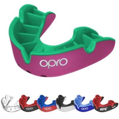 OPRO Protetor bucal de nível prateado, ajuste essencial para adultos e crianças, boca para boxe, MMA, BJJ, Rugby e Hóquei, moldagem fácil, com garantia dentária incluída OPRO Protetor bucal de nível prateado, ajuste essencial para adultos e crianças, boca para boxe, MMA, BJJ, Rugby e Hóquei, moldagem fácil, com garantia dentária incluída