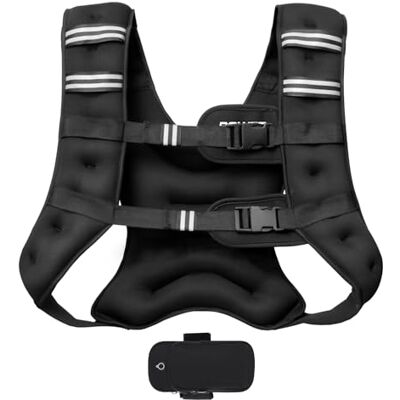 POWER GUIDANCE Colete de Peso para Treino de Força, Tamanho de Peito Ajustável, Bolsa Prática, Preenchido com Areia de Ferro, Ideal para Exercícios de Academia, Treino de Yoga e Exercícios Aeróbicos POWER GUIDANCE Colete de Peso para Treino de Força, Tamanho de Peito Ajustável, Bolsa Prática, Preenchido com Areia de Ferro, Ideal para Exercícios de Academia, Treino de Yoga e Exercícios Aeróbicos