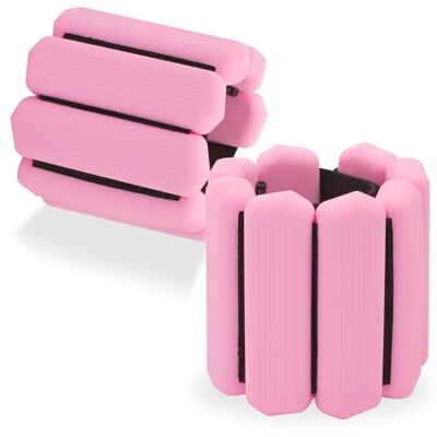 nplaseta Juego de 2 muñequeras con peso ajustable, pesas ajustables para muñecas, pesas para tobillos y muñecas para fitness, pilates, yoga, aerobic y footing (0,5 kg /1 kg cada una) nplaseta Juego de 2 muñequeras con peso ajustable, pesas ajustables para muñecas, pesas para tobillos y muñecas para fitness, pilates, yoga, aerobic y footing (0,5 kg /1 kg cada una)