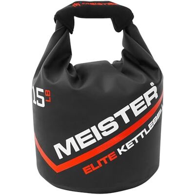 Meister Elite Pesa russa de areia portátil Pesa de saco de areia macia 15 lb / 6,8 kg Meister Elite Pesa russa de areia portátil Pesa de saco de areia macia 15 lb / 6,8 kg