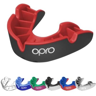 OPRO Protetor bucal nível prata ajuste essencial para adultos e crianças bocal para boxe, MMA, BJJ, Rugby e Hóquei Moldagem fácil com garantia dentária incluída OPRO Protetor bucal nível prata ajuste essencial para adultos e crianças bocal para boxe, MMA, BJJ, Rugby e Hóquei Moldagem fácil com garantia dentária incluída