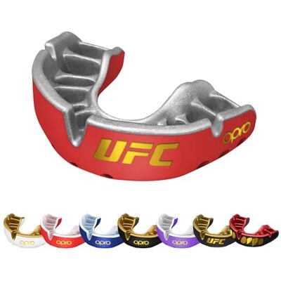 OPRO Protetor bucal nível ouro, ajuste premium para adultos e crianças bocal para boxe, MMA, BJJ, Rugby e Hóquei Moldagem fácil com garantia dentária incluída OPRO Protetor bucal nível ouro, ajuste premium para adultos e crianças bocal para boxe, MMA, BJJ, Rugby e Hóquei Moldagem fácil com garantia dentária incluída