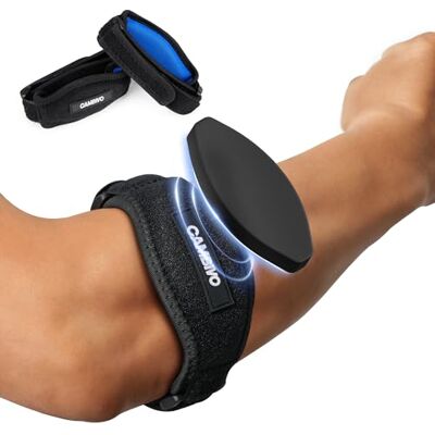 CAMBIVO 2x Cotoveleira para Epicondilite Homem e Mulher, Cotoveleiras de Compressão Ajustável e Antiderrapante, Cinta Epicondilite Bracelete para Tendinite, Alívio da Dor, Cotovelo de Tenista, Ginásio CAMBIVO 2x Cotoveleira para Epicondilite Homem e Mulher, Cotoveleiras de Compressão Ajustável e Antiderrapante, Cinta Epicondilite Bracelete para Tendinite, Alívio da Dor, Cotovelo de Tenista, Ginásio