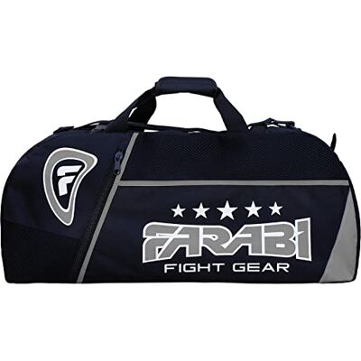 Farabi Sports Fitness-Studio Uniforme de fitness, MMA, bolsa de equipamento de boxe, bolsa de viagem bolsa de treino de marcha (preto/cinzento) Farabi Sports Fitness-Studio Uniforme de fitness, MMA, bolsa de equipamento de boxe, bolsa de viagem bolsa de treino de marcha (preto/cinzento)