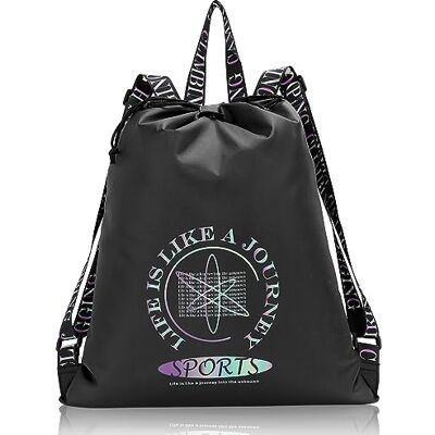 AiQInu Mochila cordas, bolsas de cordas homem mulher mochila desportiva impermeável ajustável saco de ginástica para desporto ginásio ioga nadar AiQInu Mochila cordas, bolsas de cordas homem mulher mochila desportiva impermeável ajustável saco de ginástica para desporto ginásio ioga nadar