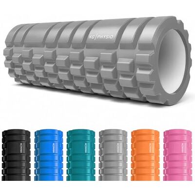 KG Physio Rolo de espuma e massagem para pernas, costas e braços, ultraleve para liberar tensão profunda, 13 x 5 polegadas KG Physio Rolo de espuma e massagem para pernas, costas e braços, ultraleve para liberar tensão profunda, 13 x 5 polegadas