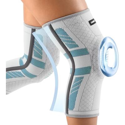 CAMBIVO 2 peças Joelheiras menisco e ligamento, joelheira rotuliana compressão com estabilizadores laterais e almofada de patela, joelheira ortopédica para ginástica, corrida, unissexo CAMBIVO 2 peças Joelheiras menisco e ligamento, joelheira rotuliana compressão com estabilizadores laterais e almofada de patela, joelheira ortopédica para ginástica, corrida, unissexo