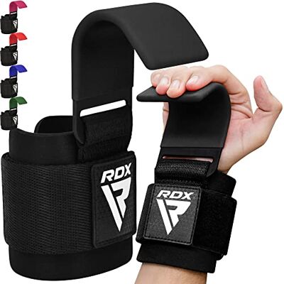 RDX Levantamento de Peso Gancho Correias de Agarre, Antideslizantes Revestidos de Borracha, Muñequeras de Neopreno de 8mm para Ginásio, Correias de Gancho para Powerlifting, Agachamento, Musculação RDX Levantamento de Peso Gancho Correias de Agarre, Antideslizantes Revestidos de Borracha, Muñequeras de Neopreno de 8mm para Ginásio, Correias de Gancho para Powerlifting, Agachamento, Musculação