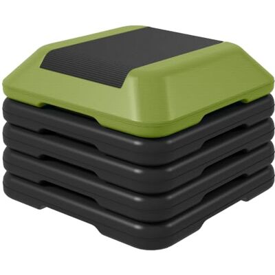 SPORTNOW Passo de Aeróbica Step para Fitness Stepper antiderrapante, com altura ajustável de 10/15/20/25/30 cm, carga 150 kg para treino em casa, ginásio Step para Fitness, Stepper, Altura Ajustable, Entrenamiento en Casa, Gimnasio SPORTNOW Passo de Aeróbica Step para Fitness Stepper antiderrapante, com altura ajustável de 10/15/20/25/30 cm, carga 150 kg para treino em casa, ginásio Step para Fitness, Stepper, Altura Ajustable, Entrenamiento en Casa, Gimnasio