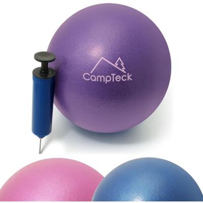 CampTeck Bola pilates pequena plástico anti-furos 23 cm bola ioga bola pilates para o exercício, ginásio, fitness, etc. com bomba de mão CampTeck Bola pilates pequena plástico anti-furos 23 cm bola ioga bola pilates para o exercício, ginásio, fitness, etc. com bomba de mão