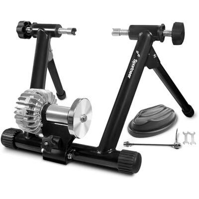 Sportneer Fluid Indoor Bike Trainer Stand Estação de Exercício de Ciclismo Interior para Bicicleta Estacionária com Redução de Ruído para Bicicleta de Estrada Preta 21,3 x 7,9 x 25,2 Sportneer Fluid Indoor Bike Trainer Stand Estação de Exercício de Ciclismo Interior para Bicicleta Estacionária com Redução de Ruído para Bicicleta de Estrada Preta 21,3 x 7,9 x 25,2