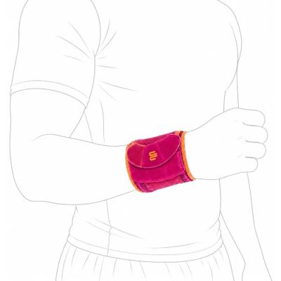 BAUERFEIND , 1 pulseira desportiva unissexo, boneca esquerda ou direita, para treino e competição, tamanho S/M, rosa, BAUERFEIND , 1 pulseira desportiva unissexo, boneca esquerda ou direita, para treino e competição, tamanho S/M, rosa,