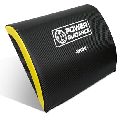 POWER GUIDANCE Tapete de exercício para abdominais e abdominais para exercícios de movimento abdominais (preto Wide) POWER GUIDANCE Tapete de exercício para abdominais e abdominais para exercícios de movimento abdominais (preto Wide)