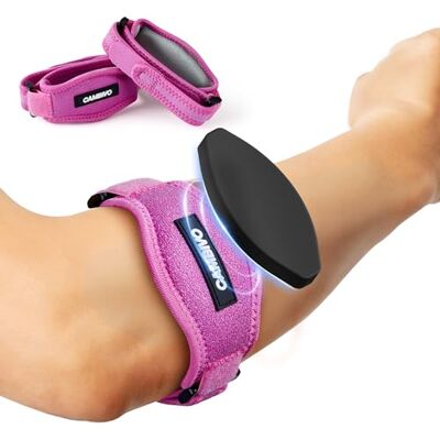 CAMBIVO 2x Cotoveleira para Epicondilite Homem e Mulher, Cotoveleiras de Compressão Ajustável e Antiderrapante, Cinta Epicondilite Bracelete para Tendinite, Alívio da Dor, Cotovelo de Tenista, Ginásio CAMBIVO 2x Cotoveleira para Epicondilite Homem e Mulher, Cotoveleiras de Compressão Ajustável e Antiderrapante, Cinta Epicondilite Bracelete para Tendinite, Alívio da Dor, Cotovelo de Tenista, Ginásio
