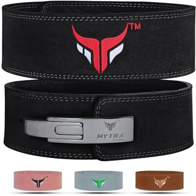 Mytra Fusion cinto ginásio couro genuíno cinto powerlifting, cinto ginásio homem & mulher cinto halterofilia for Gym, Training, Weight Lifting, Deadlifts and Bodybuilding (Black, L) Mytra Fusion cinto ginásio couro genuíno cinto powerlifting, cinto ginásio homem & mulher cinto halterofilia for Gym, Training, Weight Lifting, Deadlifts and Bodybuilding (Black, L)