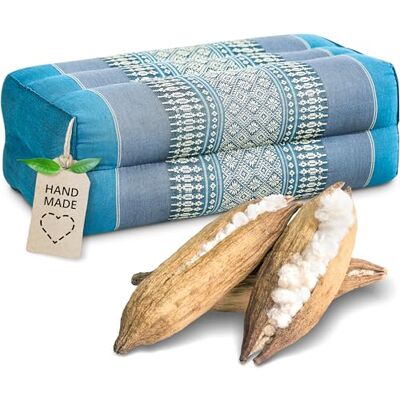 livasia Bloco de ioga 17 x 34 x 12 cm almofada de meditação com kapok, Bolster retangular, acessório ioga pilates, almofada cervical, almofada tailandesa artesanal livasia Bloco de ioga 17 x 34 x 12 cm almofada de meditação com kapok, Bolster retangular, acessório ioga pilates, almofada cervical, almofada tailandesa artesanal