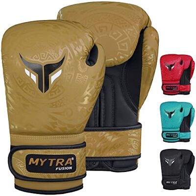Mytra Fusion Luvas de boxe para meninos para treino, kickboxing, saco de boxe, muay thai, MMA, lutas e lutas, perfeitas para meninos e meninas (dourado, 8-oz) Mytra Fusion Luvas de boxe para meninos para treino, kickboxing, saco de boxe, muay thai, MMA, lutas e lutas, perfeitas para meninos e meninas (dourado, 8-oz)