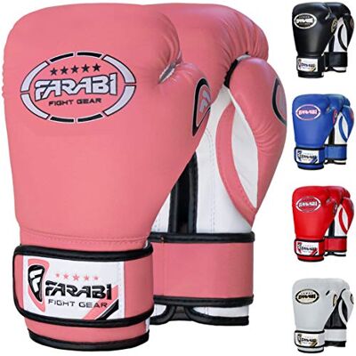 Farabi Sports Luvas de boxe menino luvas muay thai 4 oz 6 oz 8 oz luvas de boxe menino MMA Muay Thai crianças luva saco de boxe (rosa, 6-oz) Farabi Sports Luvas de boxe menino luvas muay thai 4 oz 6 oz 8 oz luvas de boxe menino MMA Muay Thai crianças luva saco de boxe (rosa, 6-oz)