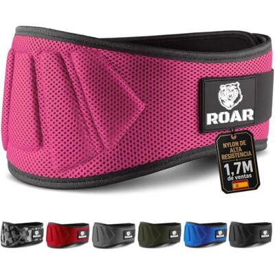 Roar ® Cinto lombar ginásio, cinto ginásio homem e mulher, cinto halterofilia, powerlifting, levantamento peso, musculação, cinto ginásio homem, cinto pesos Roar ® Cinto lombar ginásio, cinto ginásio homem e mulher, cinto halterofilia, powerlifting, levantamento peso, musculação, cinto ginásio homem, cinto pesos