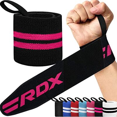 RDX Pulseiras Gym Powerlifting correias de elevação, aprovado por IPL e USPA, Wrist Wraps desportivas para musculação musculação muscular ginásio RDX Pulseiras Gym Powerlifting correias de elevação, aprovado por IPL e USPA, Wrist Wraps desportivas para musculação musculação muscular ginásio