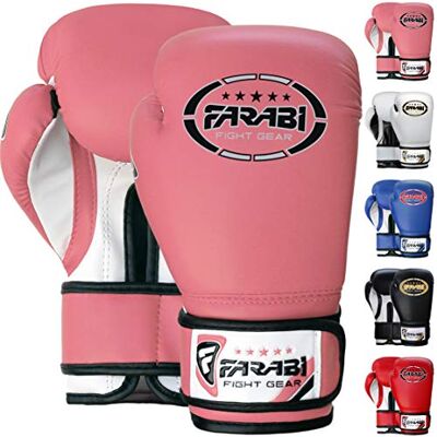 Farabi Sports Luvas de boxe menino luvas muay thai 4 oz 6 oz 8 oz luvas de boxe menino MMA Muay Thai crianças luva saco de boxe (rosa, 8-oz) Farabi Sports Luvas de boxe menino luvas muay thai 4 oz 6 oz 8 oz luvas de boxe menino MMA Muay Thai crianças luva saco de boxe (rosa, 8-oz)