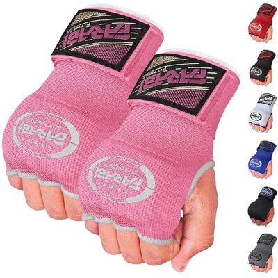 Farabi Sports Crianças Luvas de treino sem dedos para ginásio, fitness, boxe, MMA, Muay Thai, com protetor nos nós (rosa) Farabi Sports Crianças Luvas de treino sem dedos para ginásio, fitness, boxe, MMA, Muay Thai, com protetor nos nós (rosa)