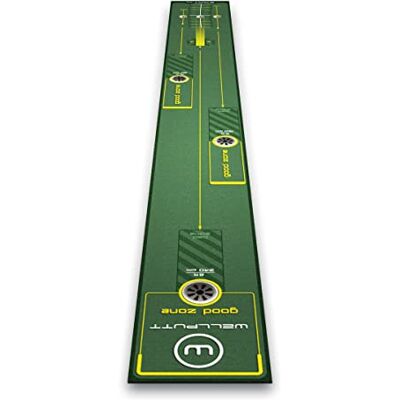 Wellputt Tapete de Putting de treino de golfe, 3 m Start 2.0 Wellputt Tapete de Putting de treino de golfe, 3 m Start 2.0