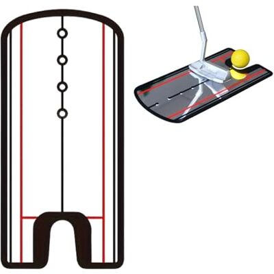 ZHYUAN 30 * 14,5 cm Golf Putting ajuda ao treino, Golf Putter Mirror postura corretor, espelho de taco de golfe, espelho de alinhamento de golfe, adequado para iniciantes de golfe praticarem putt ZHYUAN 30 * 14,5 cm Golf Putting ajuda ao treino, Golf Putter Mirror postura corretor, espelho de taco de golfe, espelho de alinhamento de golfe, adequado para iniciantes de golfe praticarem putt
