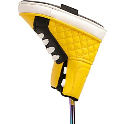 Edinber Capa de cabeça de taco de golfe, capas de golfe para putter club divertido sapato em forma de PU de couro putter putter protetor de clube para todas as marcas Putter Clubs Edinber Capa de cabeça de taco de golfe, capas de golfe para putter club divertido sapato em forma de PU de couro putter putter protetor de clube para todas as marcas Putter Clubs