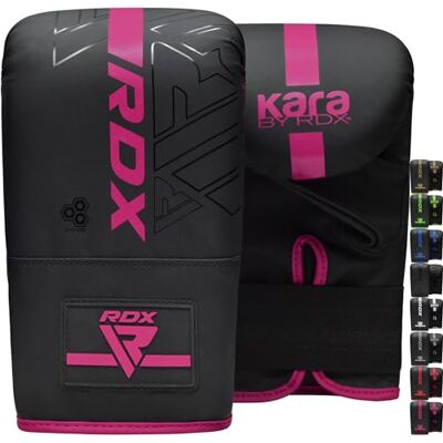 RDX Luvas de boxe para treino com punhos, Maya Hide couro Kara mitenes para saco de boxe, kick boxing, sparring, muay Thai, artes marciais, MMA, luvas para combate Training, luvas RDX Luvas de boxe para treino com punhos, Maya Hide couro Kara mitenes para saco de boxe, kick boxing, sparring, muay Thai, artes marciais, MMA, luvas para combate Training, luvas