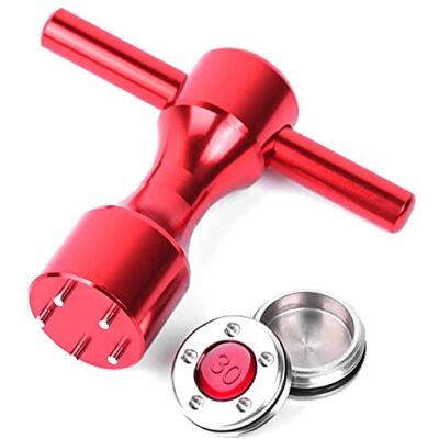 OUKENS Putter de golfe, 2 peças de pesos de Putter de golfe vermelhos de 25 a 40 g e ferramenta de chave inglesa para putters, pesos personalizados para persianas Scotty Cameron (30 g) OUKENS Putter de golfe, 2 peças de pesos de Putter de golfe vermelhos de 25 a 40 g e ferramenta de chave inglesa para putters, pesos personalizados para persianas Scotty Cameron (30 g)