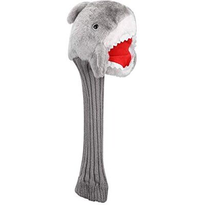 Ejoyous Cobertura de golfe, forma tubarão de malha Golf Putter cobre a cabeça de tecido de pelúcia, Cinzento, cinzento claro, vermelho, branco Tela de Felpa, Uso en Campo, para Cabezas de Palo, Diseño Tejido, Accesorio de Golf, Transporte de Equipo Ejoyous Cobertura de golfe, forma tubarão de malha Golf Putter cobre a cabeça de tecido de pelúcia, Cinzento, cinzento claro, vermelho, branco Tela de Felpa, Uso en Campo, para Cabezas de Palo, Diseño Tejido, Accesorio de Golf, Transporte de Equipo